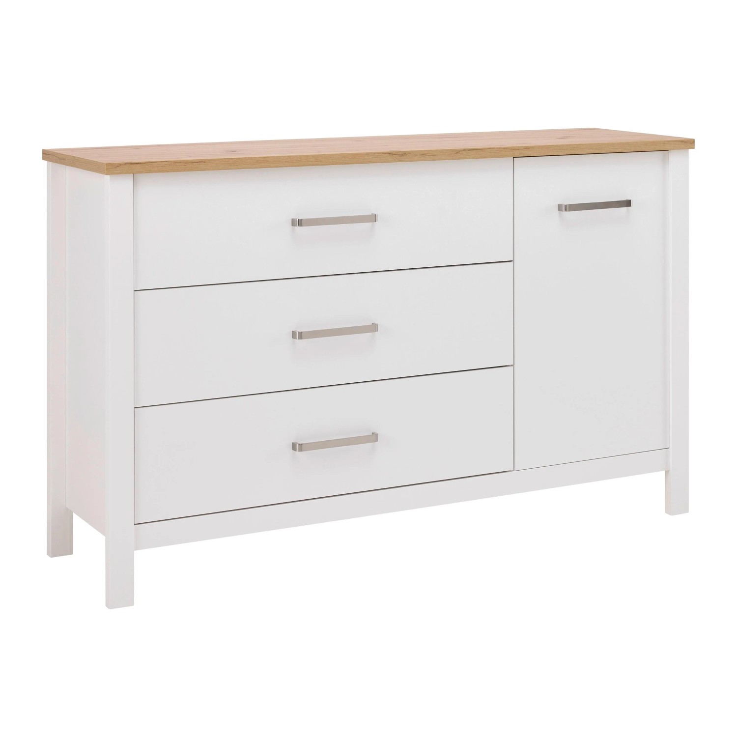 Mömax Sideboard Sicilia Weiß/Eiche
