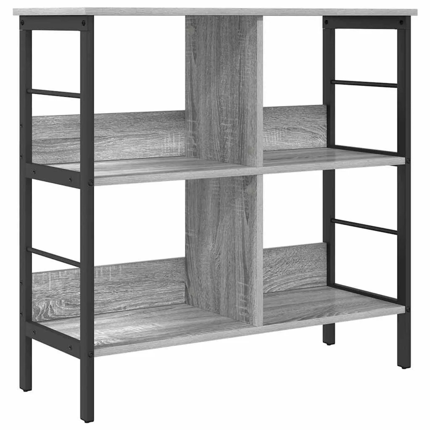 vidaXL Bücherregal Graues Sonoma 82 x 32 x 79 cm Holzwerkstoff 883997 günstig online kaufen