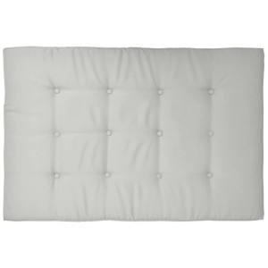 Beautissu ECO Elements Palettenkissen Sitz, hellgrau, 120x80x15cm, mit Zierknöpfen für Indoor & Outdoor.