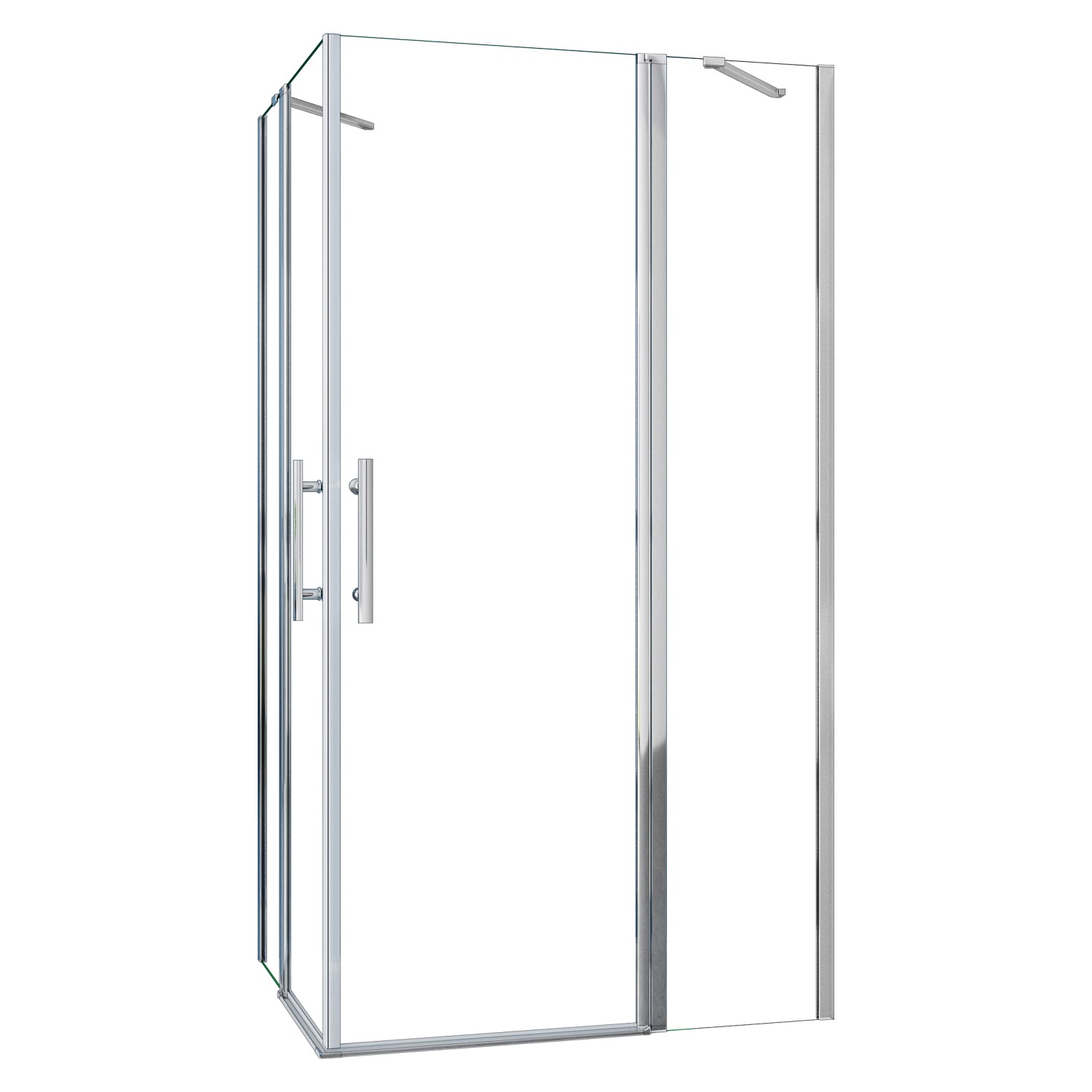 AICA Duschkabine 120x120x195cm Eckeinstieg 6mm NANO ESG Glas Pendeltür Eckd günstig online kaufen