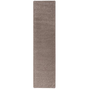 Snapstyle Teppichläufer Cottage in Taupe, 100x400cm, Hochflor Langflor, geeignet für Fußbodenheizung.