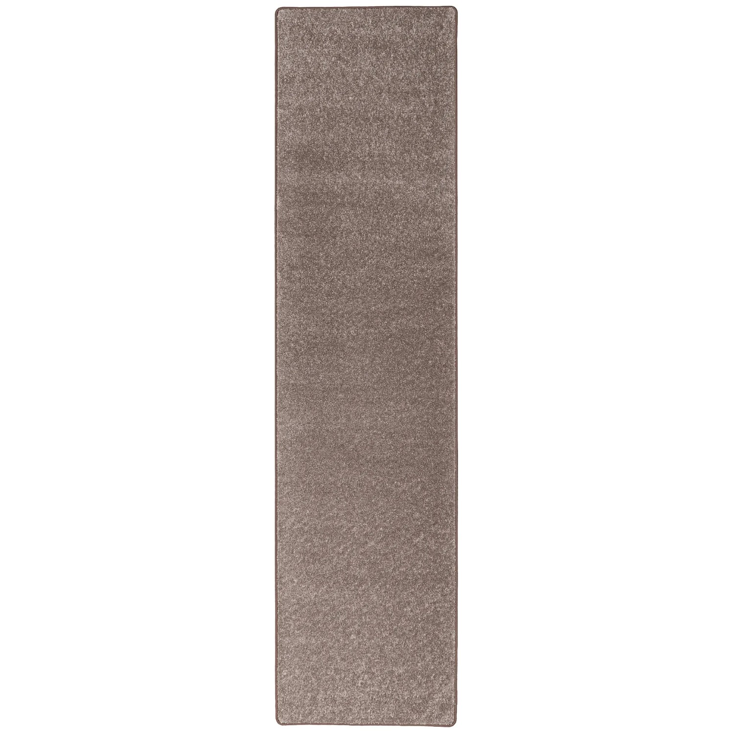 Snapstyle Teppichläufer Cottage in Taupe, 100x400cm, Hochflor Langflor, geeignet für Fußbodenheizung.