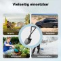 Wiltec Klappspaten 58cm: Multifunktions-Klappschaufel für Camping, Gartenarbeit, Autopannen und Schneeschaufeln.