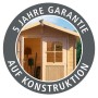 Karibu Holz-Gartenhaus Timsund, naturbelassen mit Pultdach und 5 Jahre Garantie.