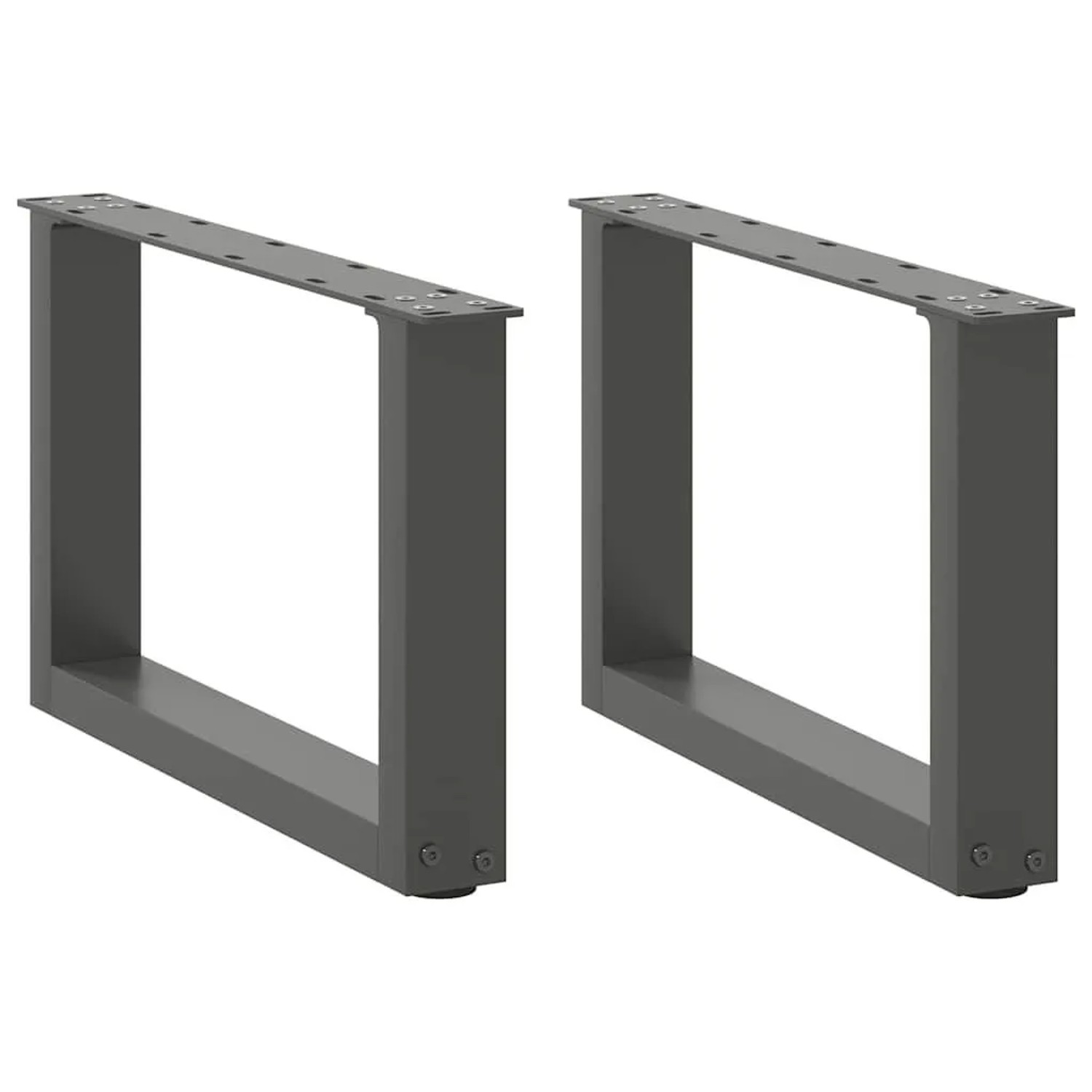 vidaXL Couchtischbeine U-Form 2 Stk Anthrazit 50x30-31 cm Stahl 4013138 günstig online kaufen