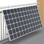 ABSSAR Multi-Halteset für ein Solarpanel am Balkongeländer, Neigungswinkel einstellbar.