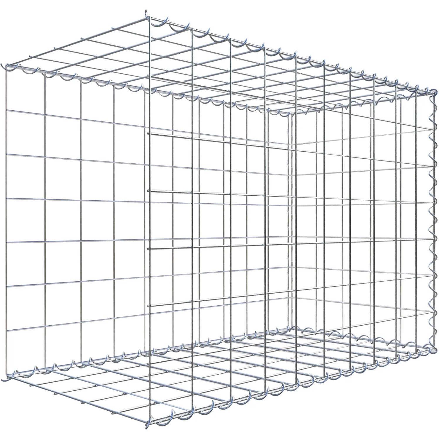 Gabiona Gabione-Anbaukorb Typ 2 70 x 100 x 50 cm Maschenw 10 x 10 cm