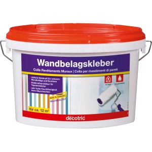 Eimer Decotric Wandbelagskleber, 3 kg, lösungsmittelfrei, für ca. 12 m²