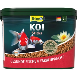 Tetra Pond Koi Sticks Fischfutter 7L: Hauptfutter für gesunde Koi und Farbenpracht.