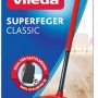 Vileda Ersatz-Kehrteil für Superfeger Classic Besen. Mikroschaum für glatte Böden.