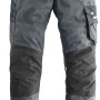Puma Workwear Arbeitshose Champ, stahlgrau/carbon, Größe 46, mit Knieverstärkung und Cargotasche.