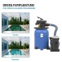 Wiltec Sandfilteranlage 250W mit Poolpumpe und 14l Filtertank für Pools bis 10000l/h.