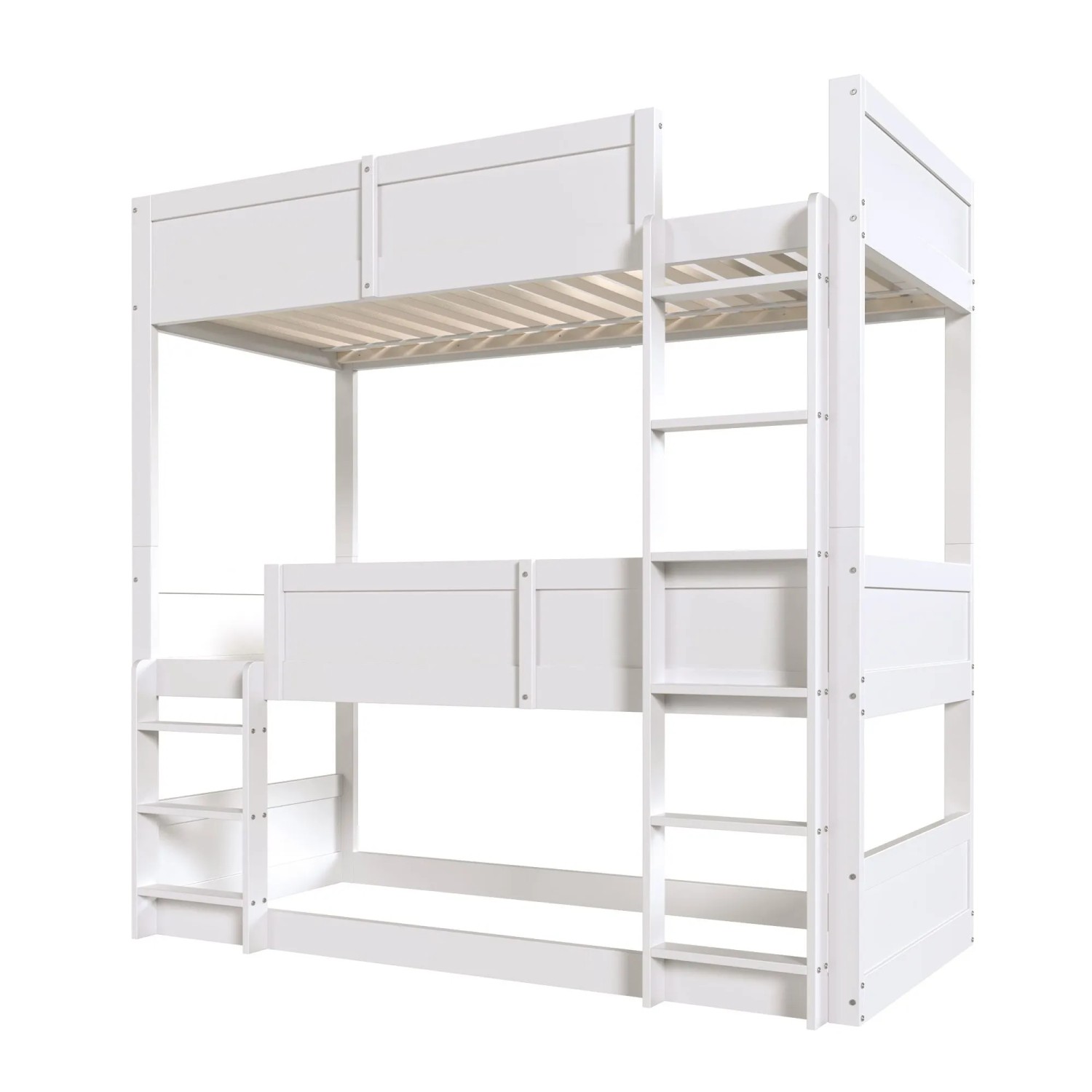 Merax Hochbett 90x200cm Massivholz Zaun Design Weiß