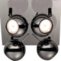OBI LED Spot Grana, 4-flammig, schwarz-chromfarben. Deckenleuchte mit verstellbaren Spots.