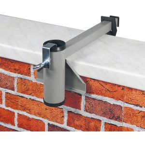Videx Garden Sonnenschirmhalter für Mauerbrüstung, Aluminium, Ø 40 mm.