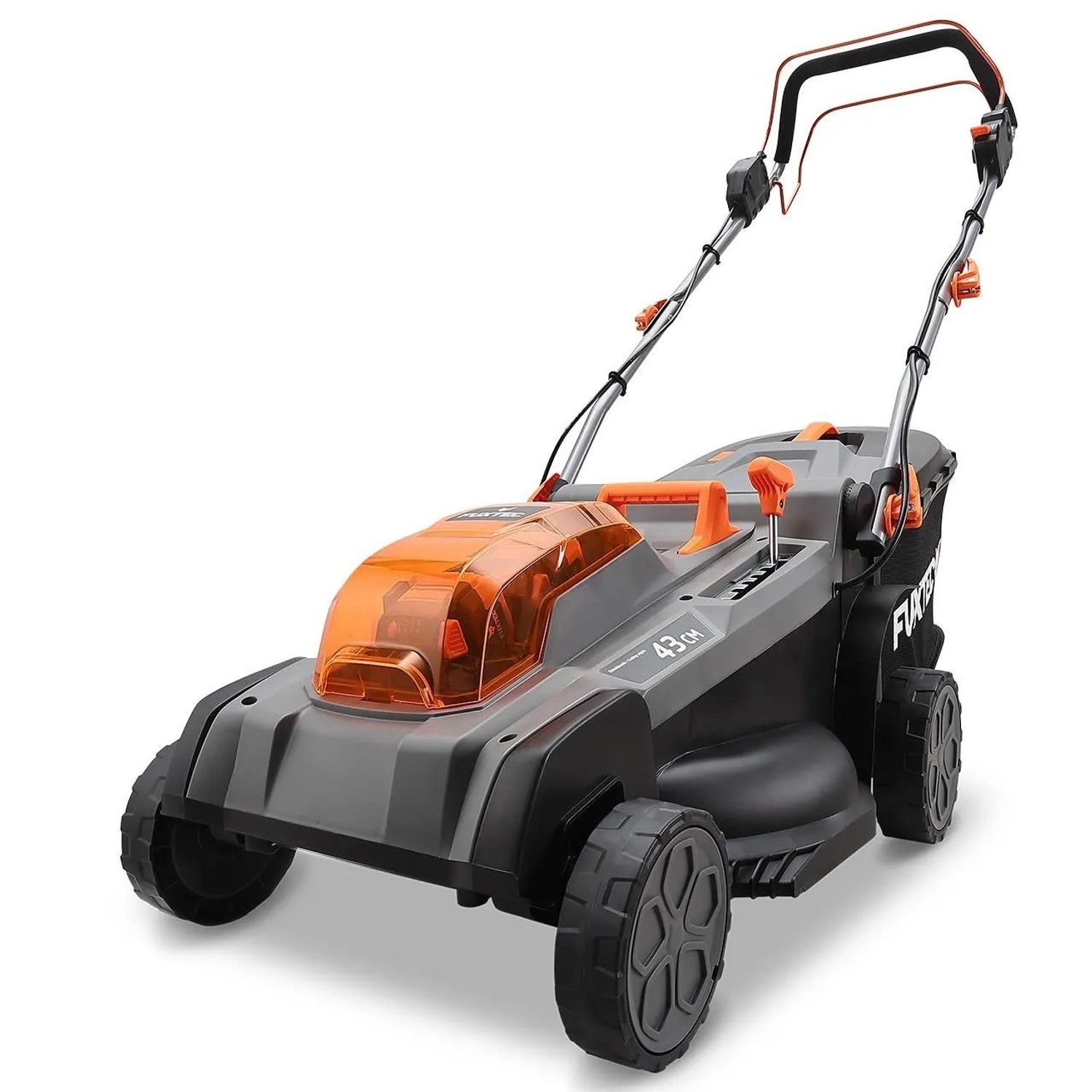 FUXTEC Akku Rasenmäher FX-E2RM43PRO 40V Variable Geschwindigkeit Radantrieb Mulchfunktion