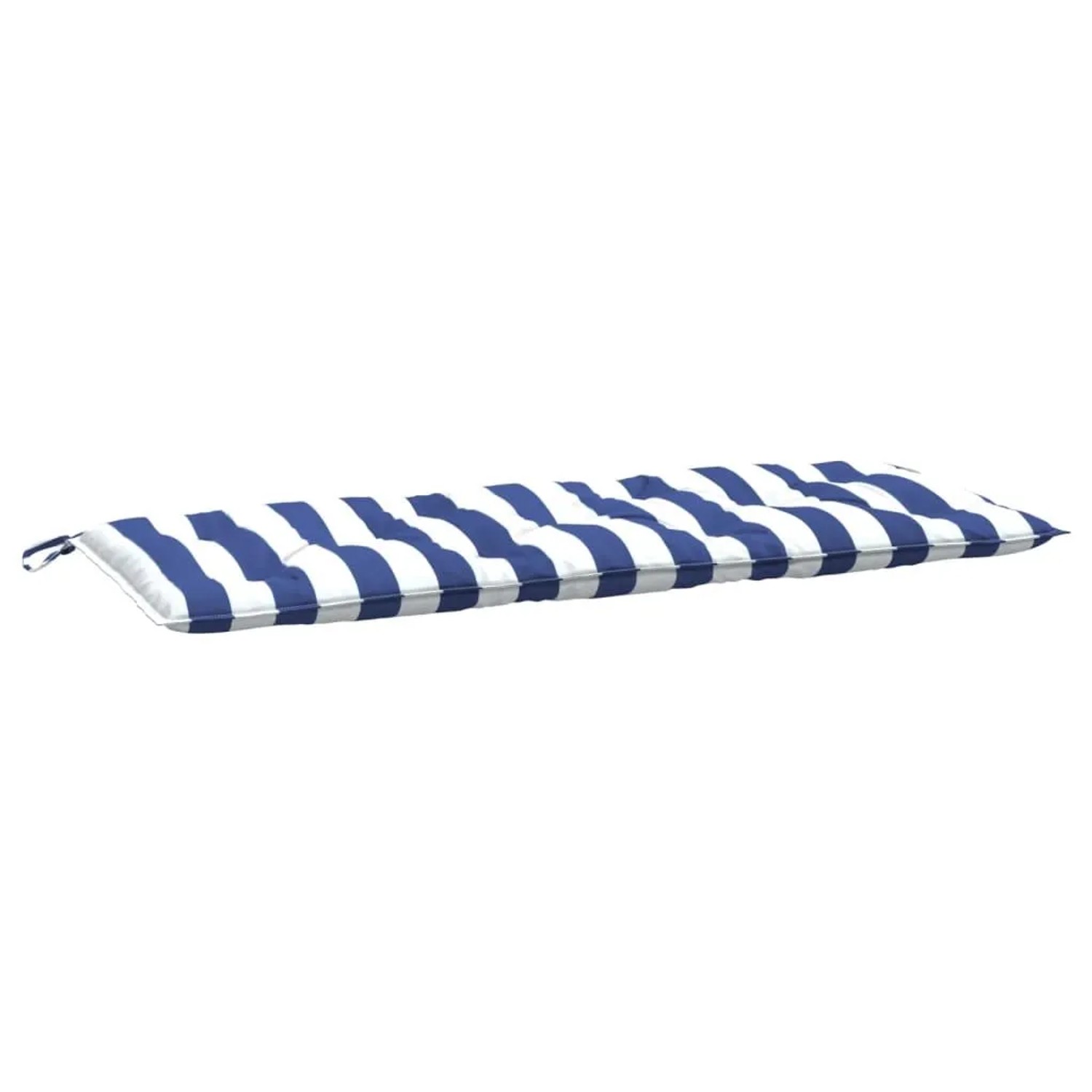 vidaXL Gartenbank-Auflage Blau&Weiß Gestreift 120x50x7 cm Stoff 361595 günstig online kaufen