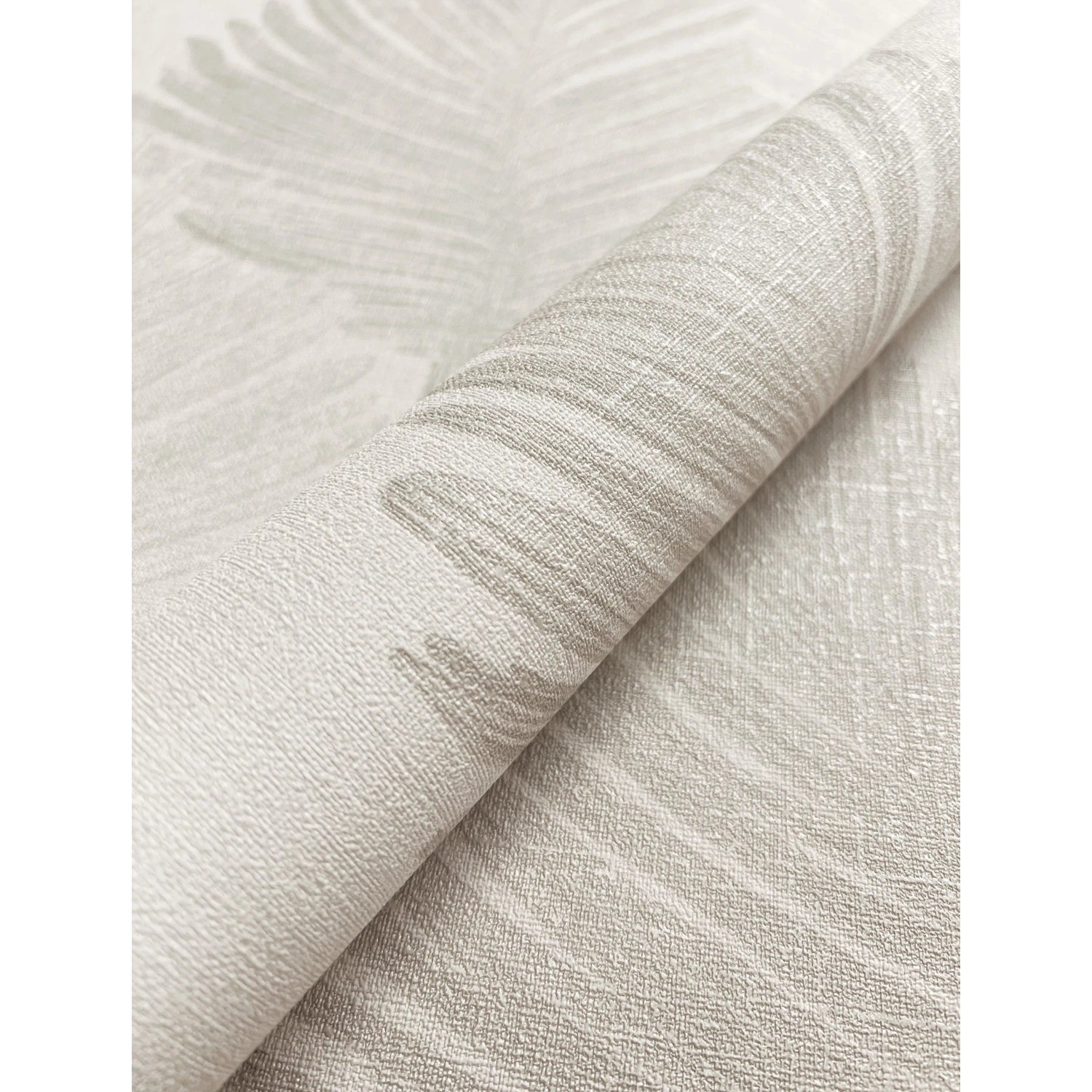 Newroom Vliestapete Vedran Light Grey Palmenblätter Modern FSC® günstig online kaufen