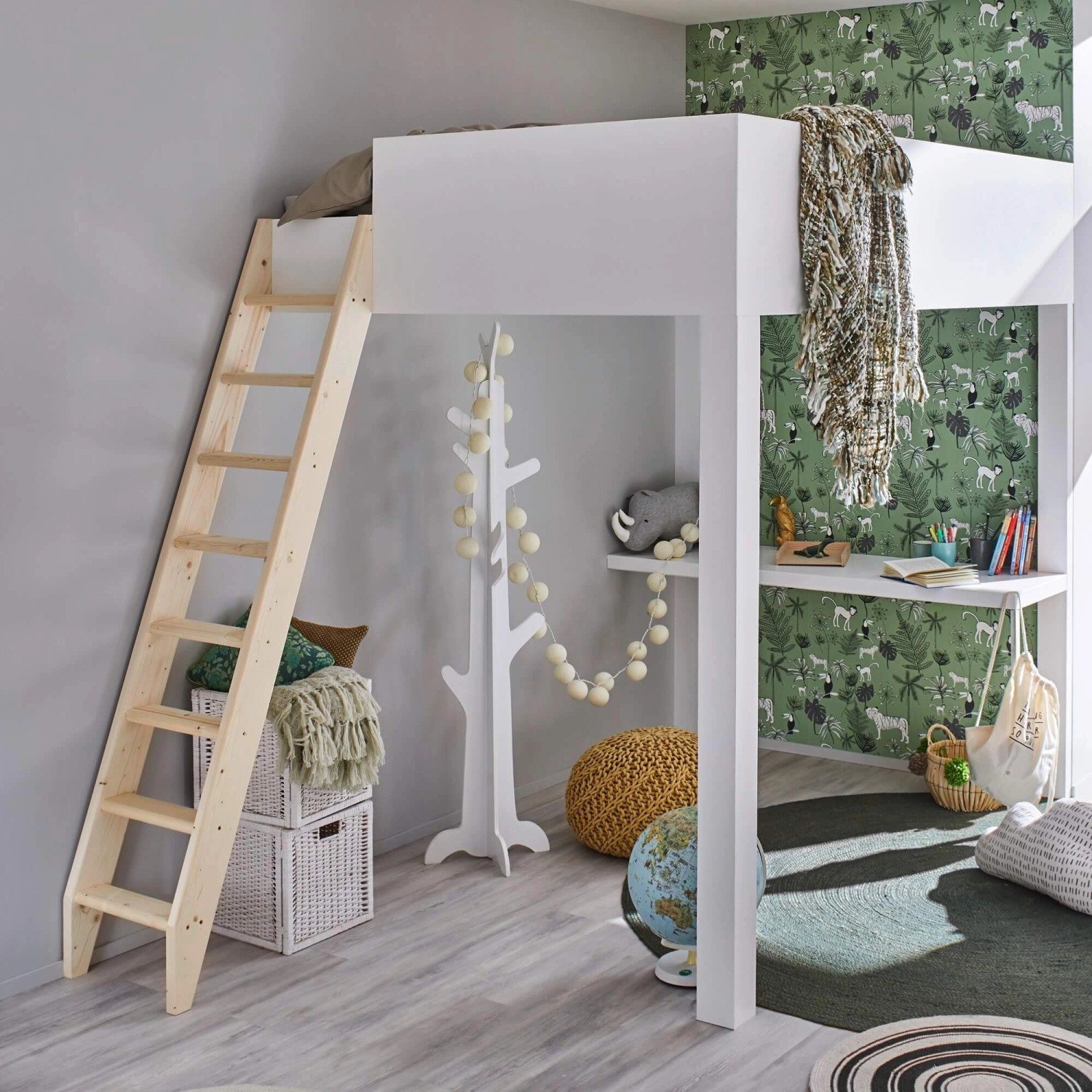 Treppen Intercon Raumspartreppe Hochbettleiter Safe Step 12 Stufen bis max. 275 cm_2