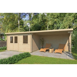 Fjordholz Gartenhaus Modell Gent 28 C Naturbelassen