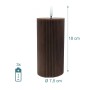 Relaxdays LED Kerzen 4er Set Echtwachs Coffee Flackernd 18 cm_4