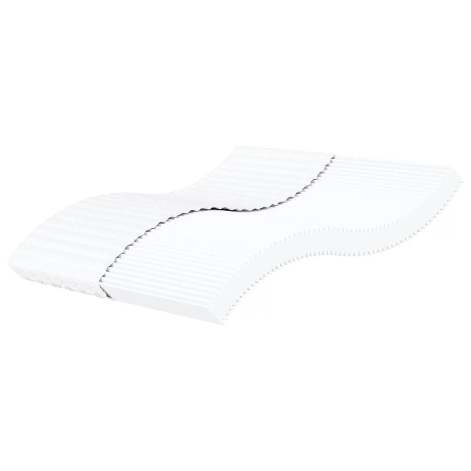 vidaXL Schaumstoffmatratze Weiß 200x200 cm Härtegrad H2 H3 356348