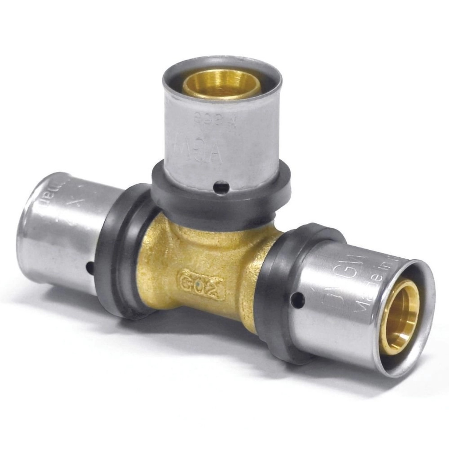 Boni-Shop Pressfitting T-StüCk 16mm X 2  Rohrverbinder Trinkwasser DVGW