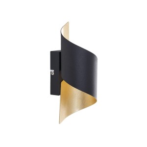 Lindby Wandleuchte Wandlampe Innen Desirio 9624514 Modern in Schwarz aus Metall 1-flammig G9 Schlafzimmerleuchte