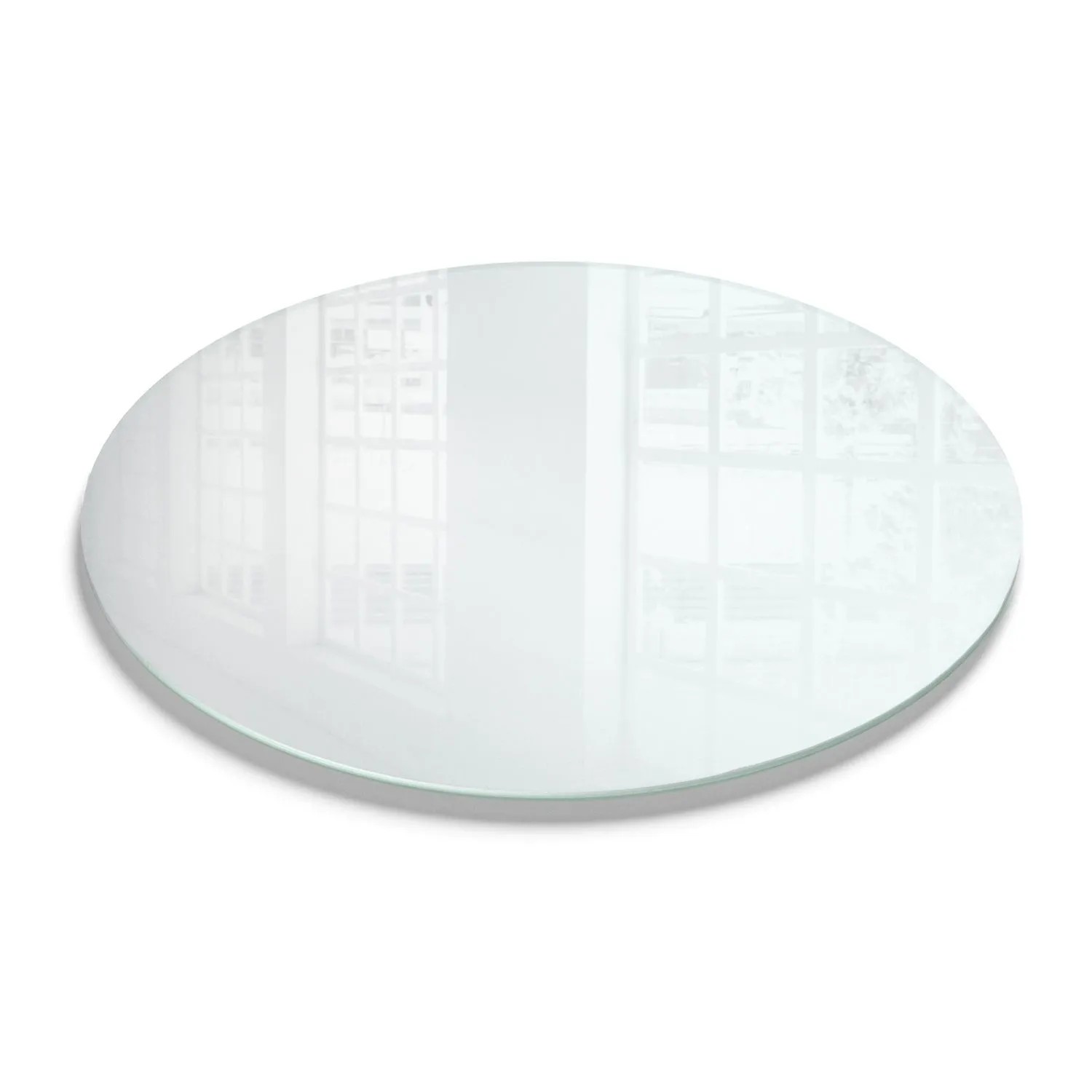 Tulup Tischplatte Tischplatte aus Milchglas fi50 cm Runde Tischplatte Satinat Glasplatte für Tisch Matt