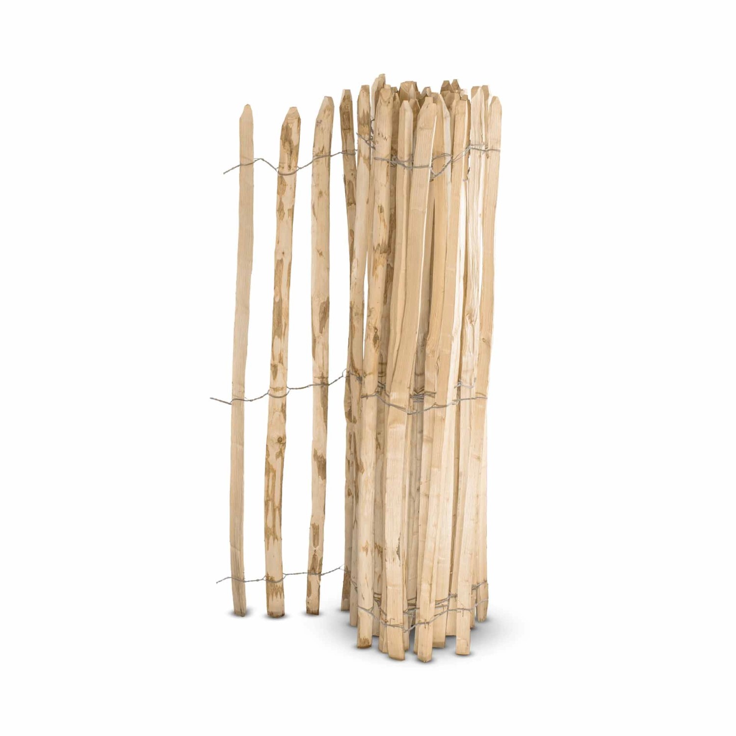 Stiltreu Englischer Staketenzaun Kastanie 500 cm x 150 cm Lattenabstand 6-8 günstig online kaufen