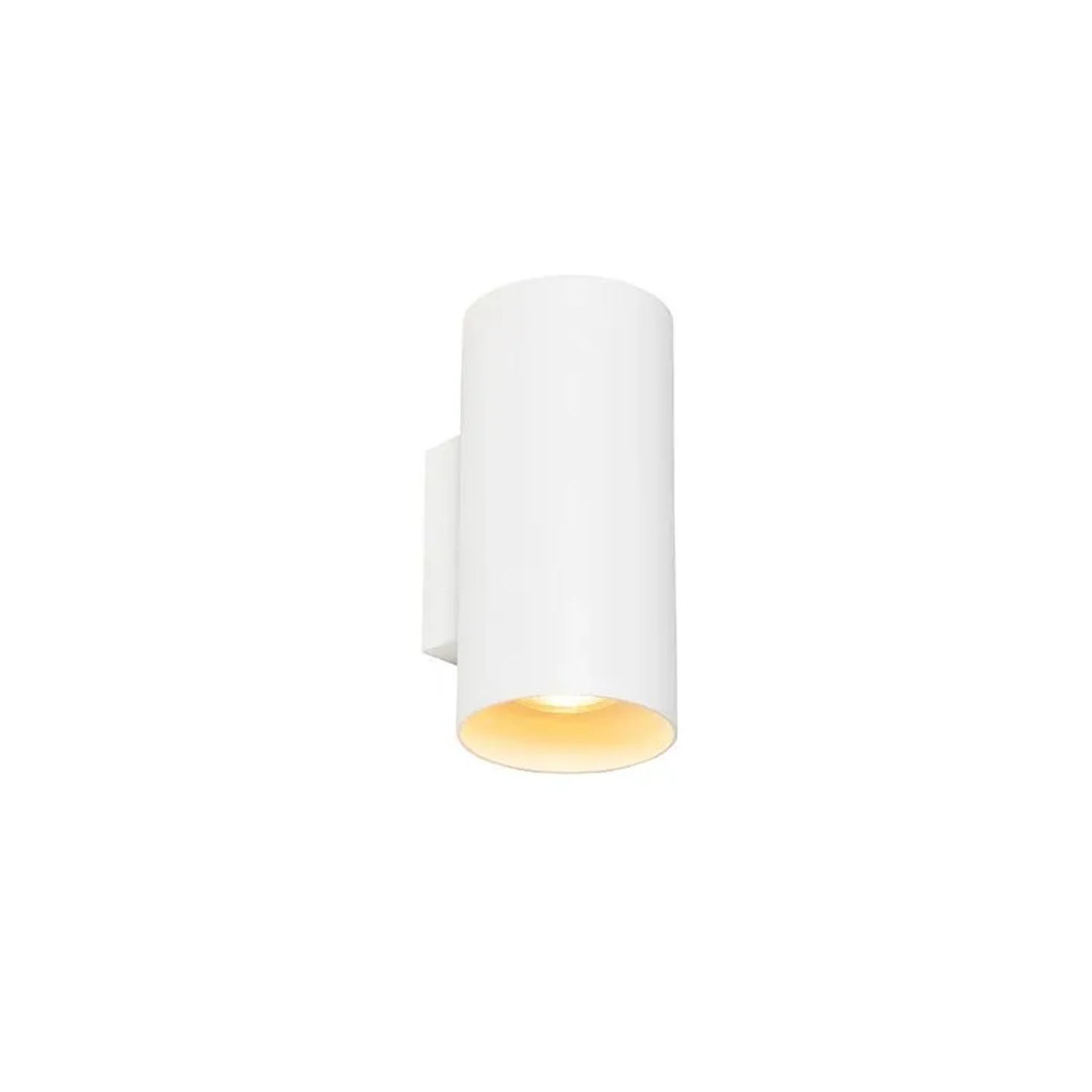 QAZQA Design Wandleuchte Weiß Rund 2 Lichter Sab