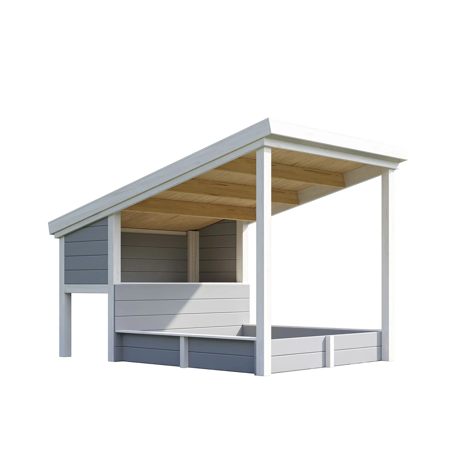 Lasita Sandkasten Pippi 1 Lichtgrau 158,6 cm x 247,1 cm