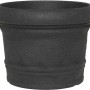 Siena Garden Pflanzgefäß Norah, anthrazit, Ø 50cm, Blumentopf in Terracotta-Optik.