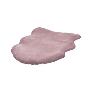 MeGusta Shaggy Teppich Uni Lila, 60x90cm. Hochflor Teppich in Felloptik für Wohnräume.