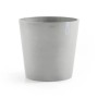 Ecopots Pflanztopf Amsterdam, weißgrau, 50 cm. Moderner Blumentopf für Innen- und Außenbereich.
