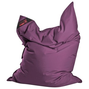 Sitting Point Sitzsack Big Foot Scuba, 380 l, Aubergine. Bequemer, großer Sitzsack für Innen- und Außenbereich.