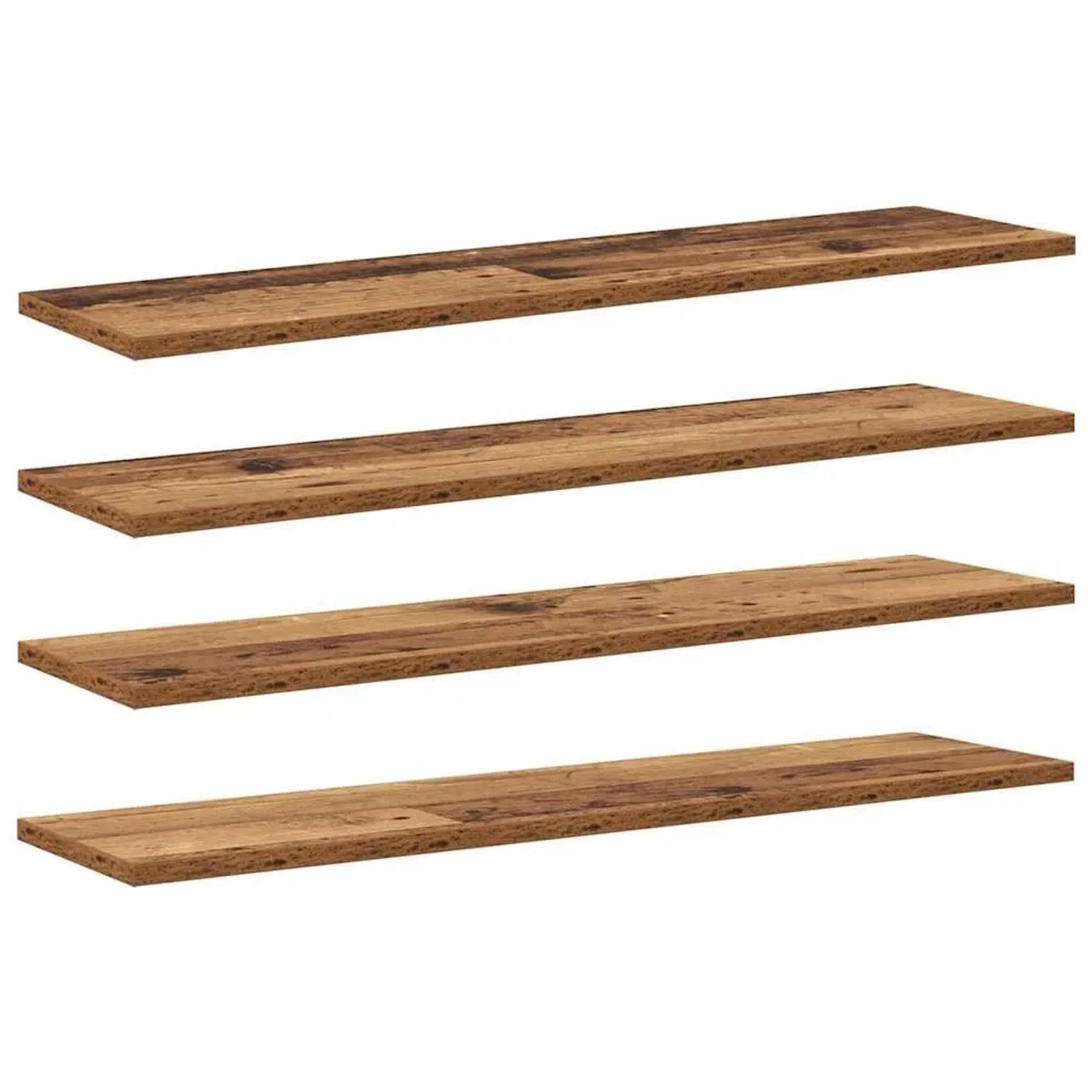 vidaXL Regalbrett 4 Stk Braun 80 x 20 x 1,5 cm Holzwerkstoff 875057