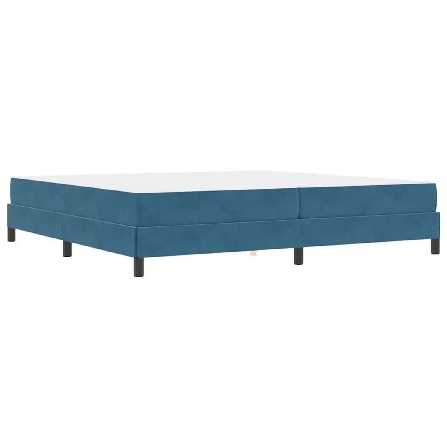 vidaXL Boxspringbett mit Matratze Dunkelblau 200 x 200 cm Stoff 3398717 günstig online kaufen