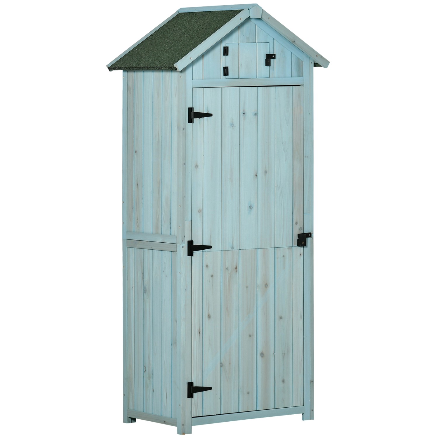 Outsunny Gartenschrank mit Fenster 77 x 54,2 x 179 cm günstig online kaufen