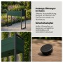 Hoher Blumenkübel JAN NOWAK aus flaschengrünem Metall mit anthrazitfarbenem Gestell, Drainage und Stopfen für Garten & Terrasse.