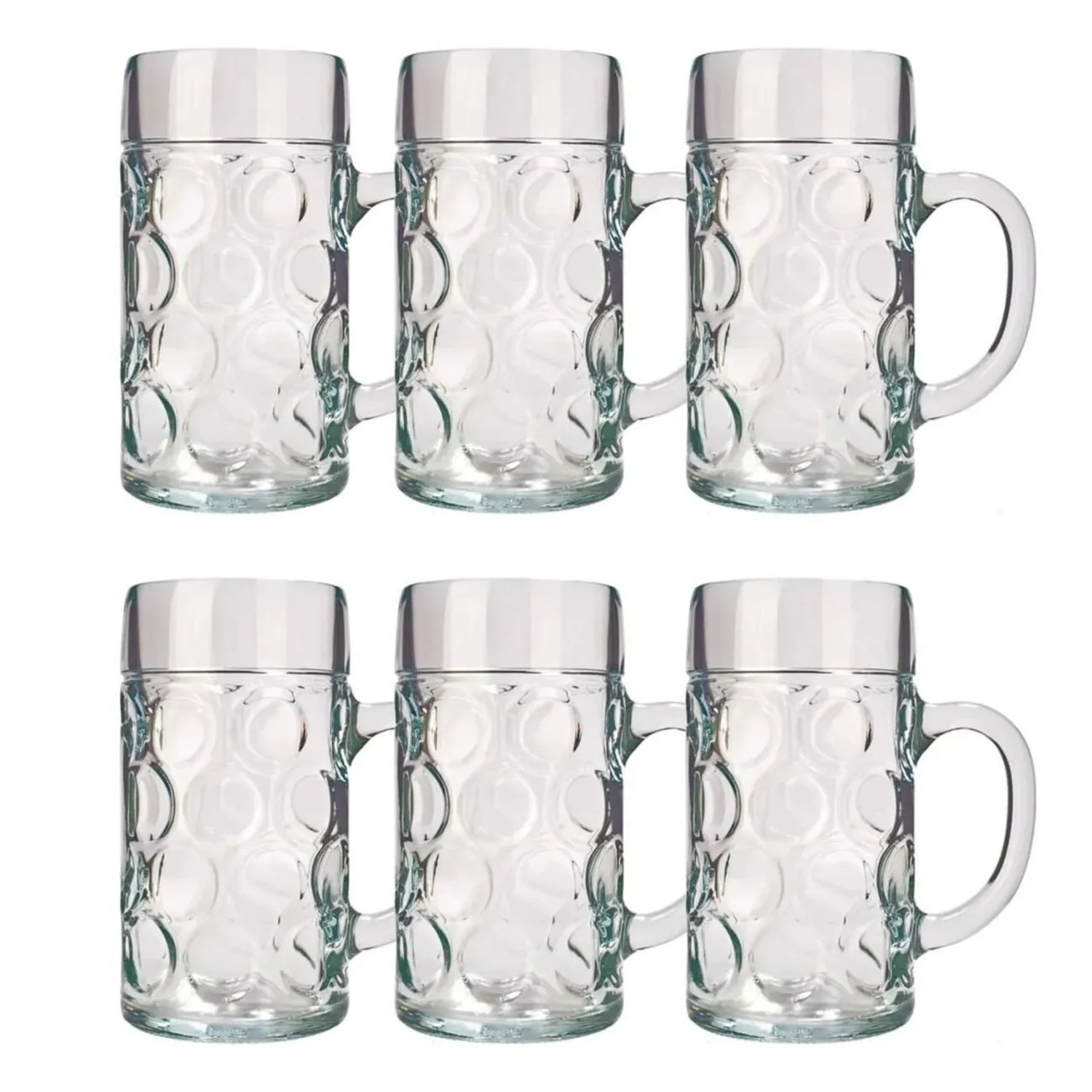 Ich-Zapfe Bierglas Isar 0,3 Liter 6er Set aus Glas Klar