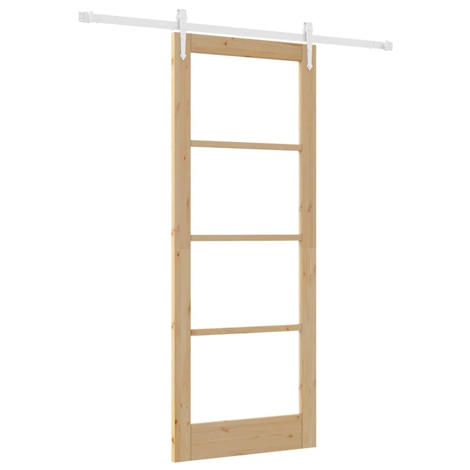 vidaXL Schiebetür Braun 83 x 211 cm Holz und Metall 3332363 günstig online kaufen