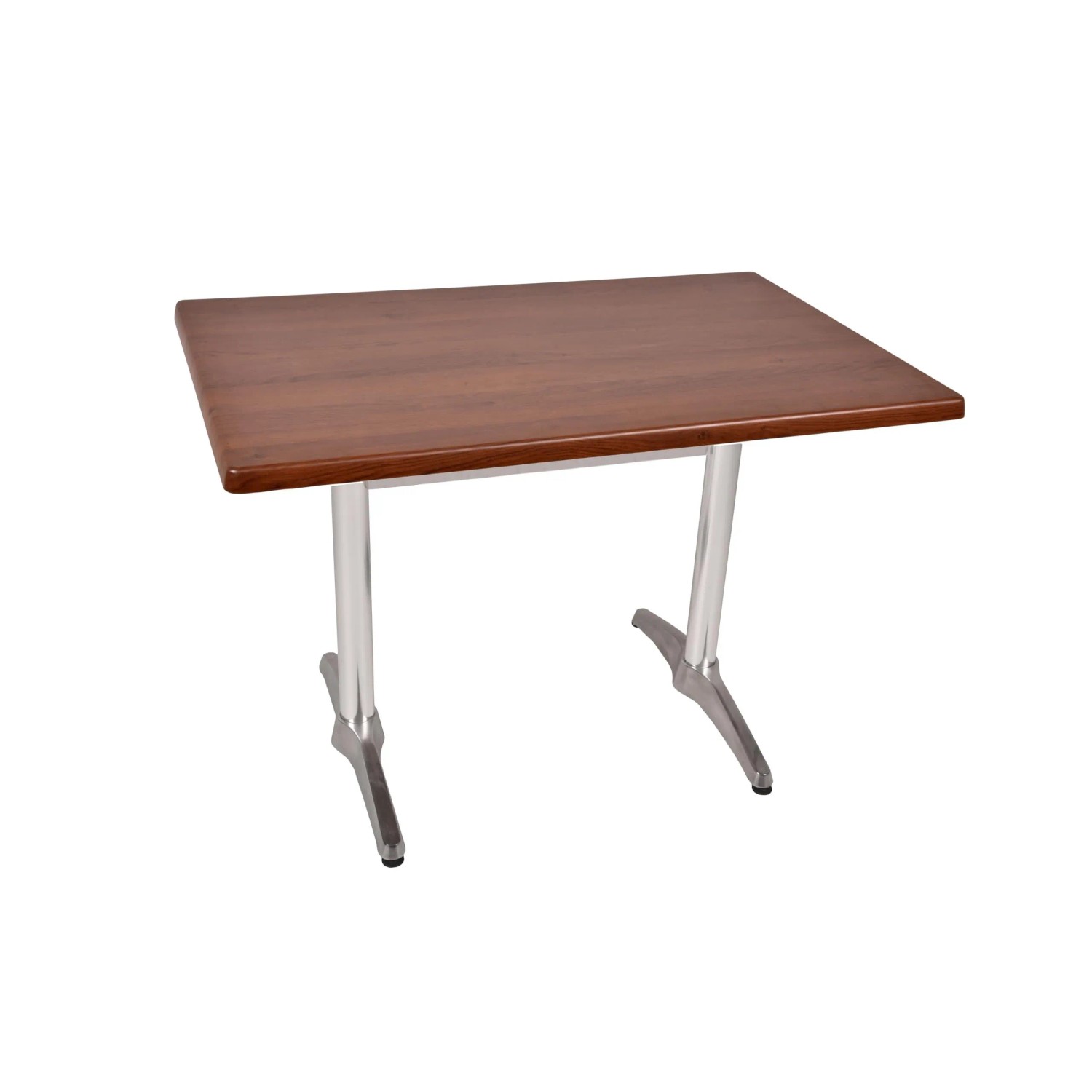 DELUKE Bistrotisch SERNA 110x70cm Rechteckig Dunkelbraun Holz Cafétisch Bartisch Gartentisch Outdoor-Esstisch