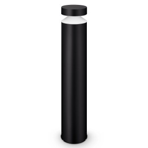 Schwarze Philips Laven LED Sockelleuchte, 6W, warmweisses Licht für den Aussenbereich.