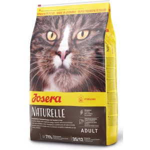 Josera Naturelle Katzen-Trockenfutter 400g mit Forelle und Linse für sterilisierte Katzen.