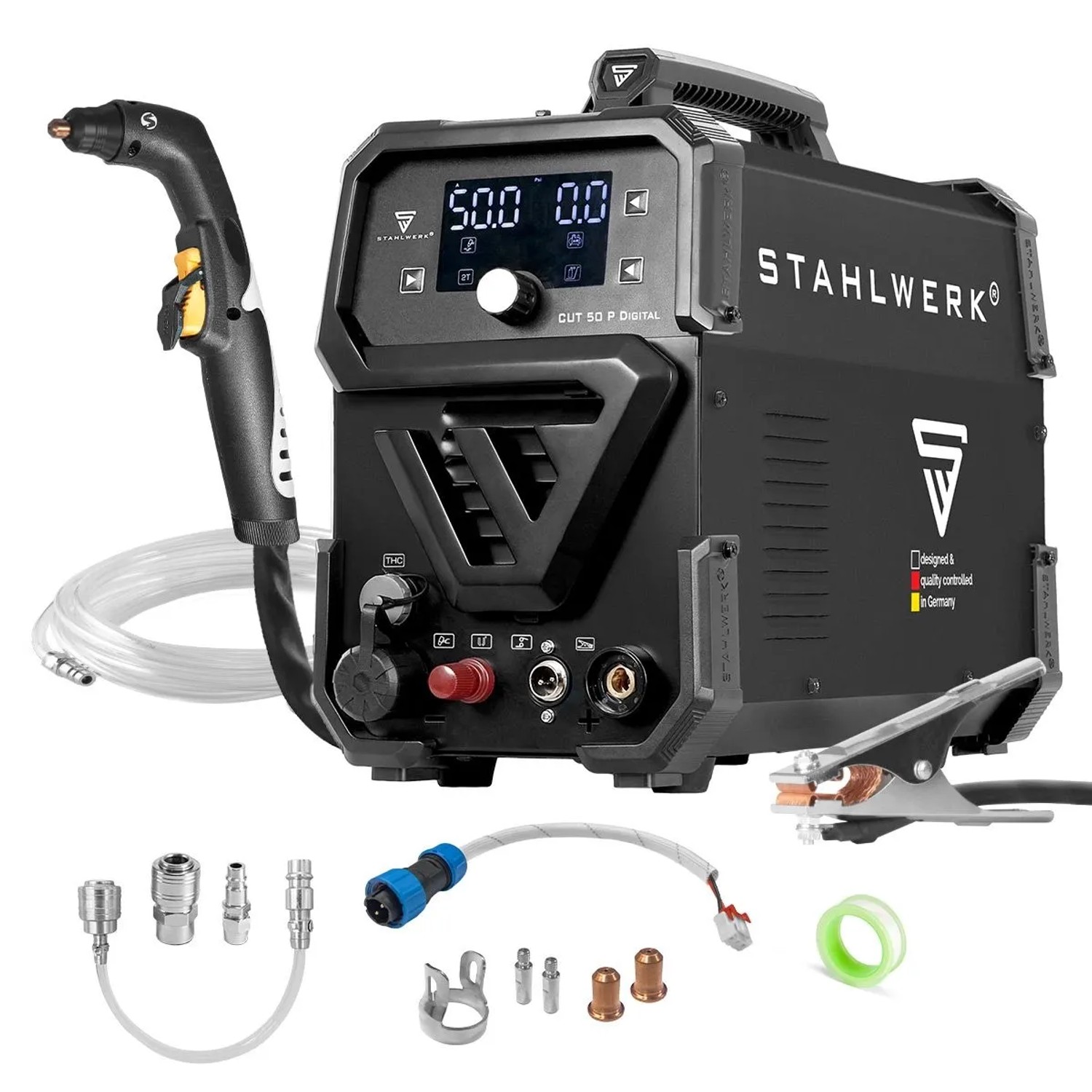 STAHLWERK Plasmaschneider CUT 50 P Digital 50 Ampere 20 MM Schneidleistung THC
