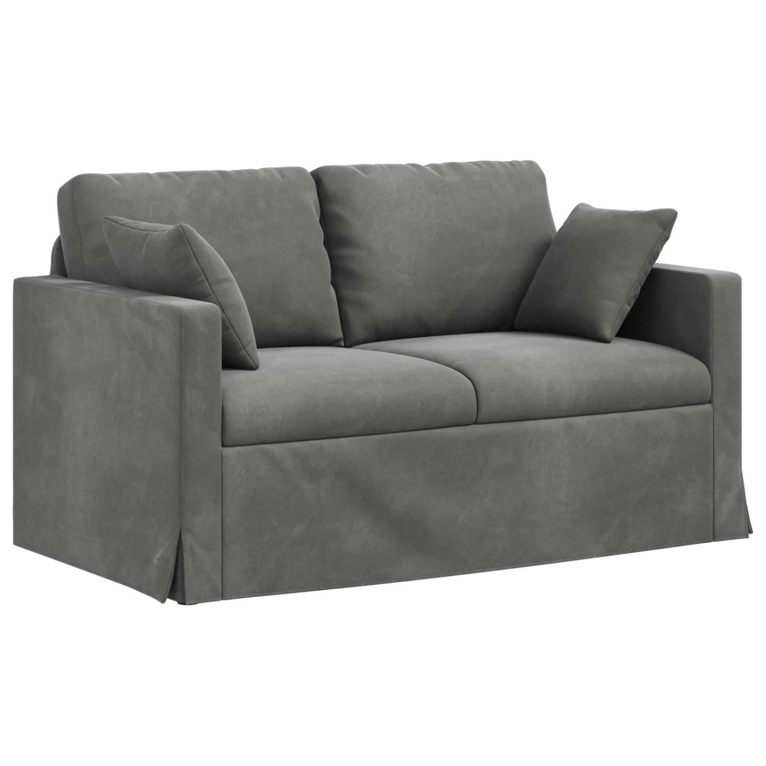 vidaXL Sofa Dunkelgrau 138 x 78 x 80 cm Samt 42024414