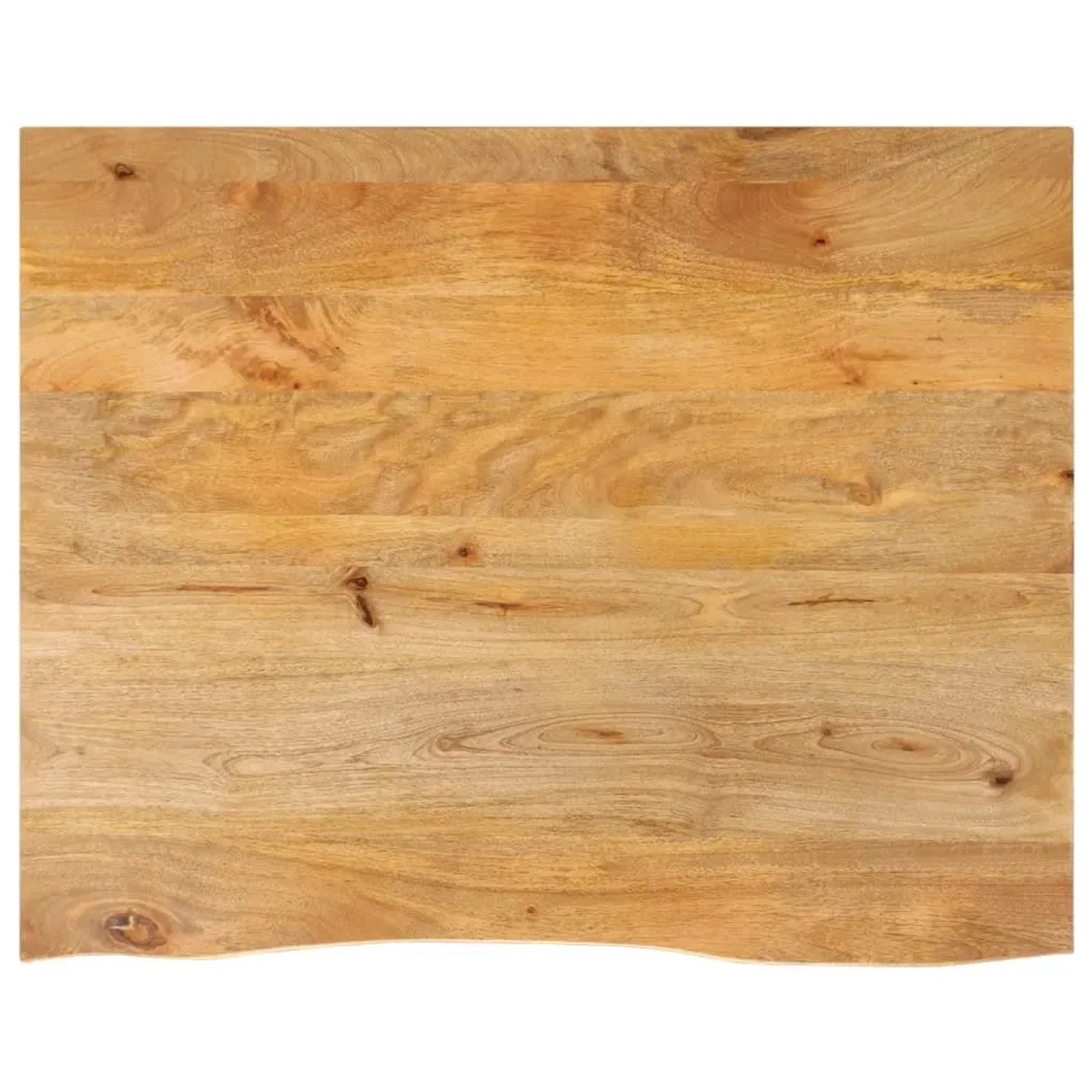 vidaXL Tischplatte mit Baumkante 90x80x3,8 cm Massivholz Mango 370507