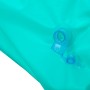 Detailaufnahme: Türkisfarbene Bestway Pool-Hängematte Comfort Plush mit geöffnetem Ventil.