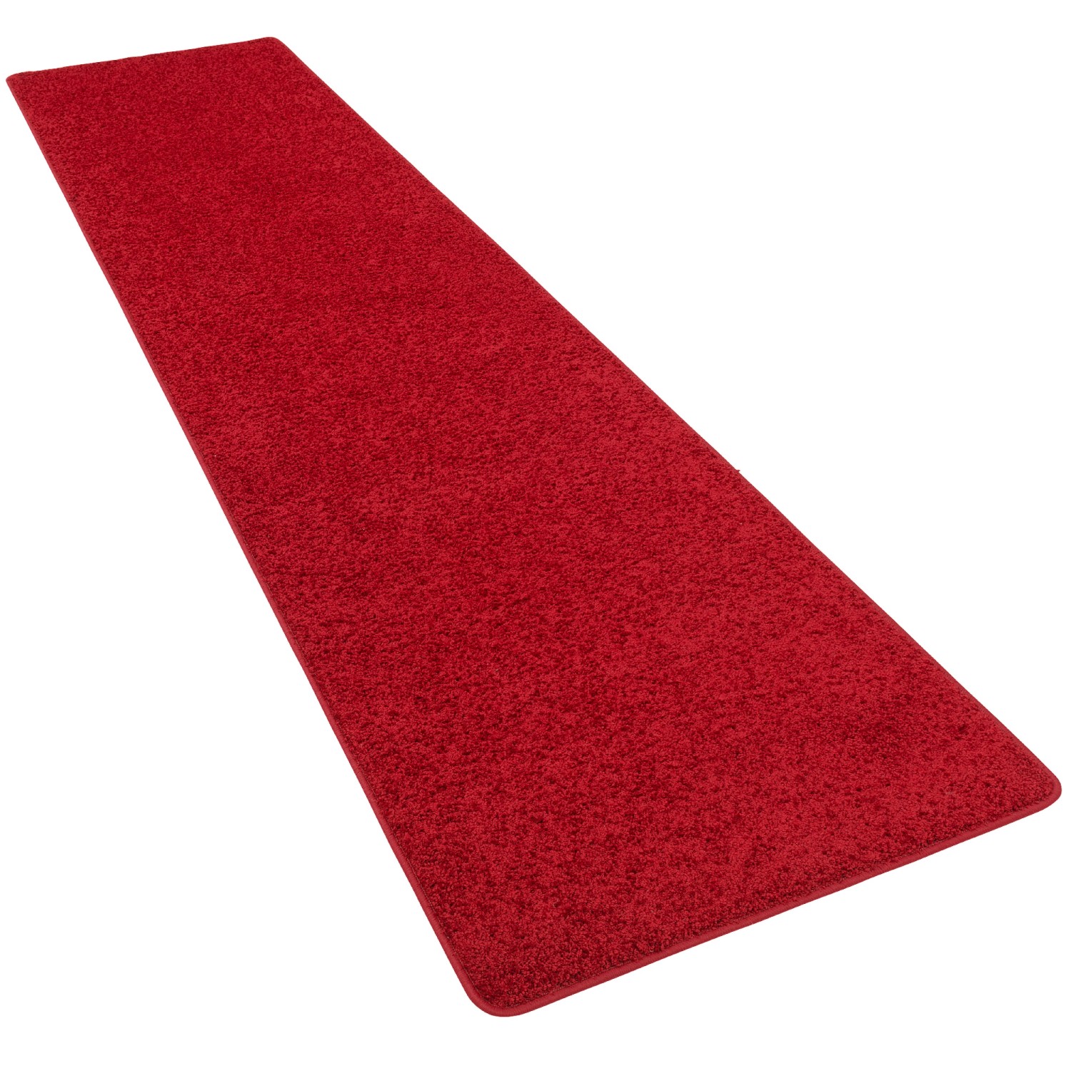 Snapstyle Hochflor Langflor Teppich Läufer Cottage Rot 80x200cm günstig online kaufen